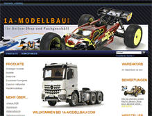 Tablet Screenshot of 1a-modellbau.com